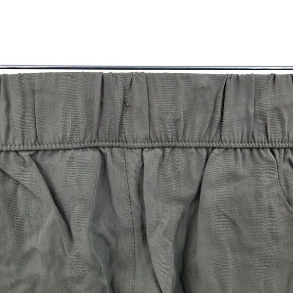 Banana Republic Cargo Jogger Pants M Olive Green Elastic Waist Casual Granola - Picture 8 of 13